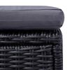 vidaXL 9-tlg. Garten-Essgruppe Poly Rattan Schwarz