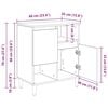vidaXL Sideboards 3 pcs Altholz 60 x 35 x 70 cm Holzwerkstoff