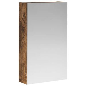 vidaXL Badezimmerspiegelschrank Ger&auml;ucherte Eiche 30 x 10,5 x 50 cm