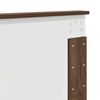 vidaXL Bettrahmen Braun Eichen-Optik 150 x 200 cm Holzwerkstoff