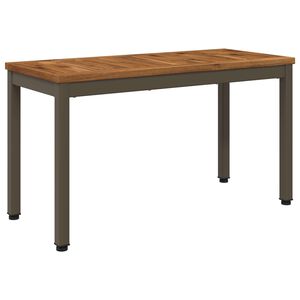vidaXL Gartenbank 80,5 x 35 x 45 cm Massivholz Akazie Natur und Kaffee