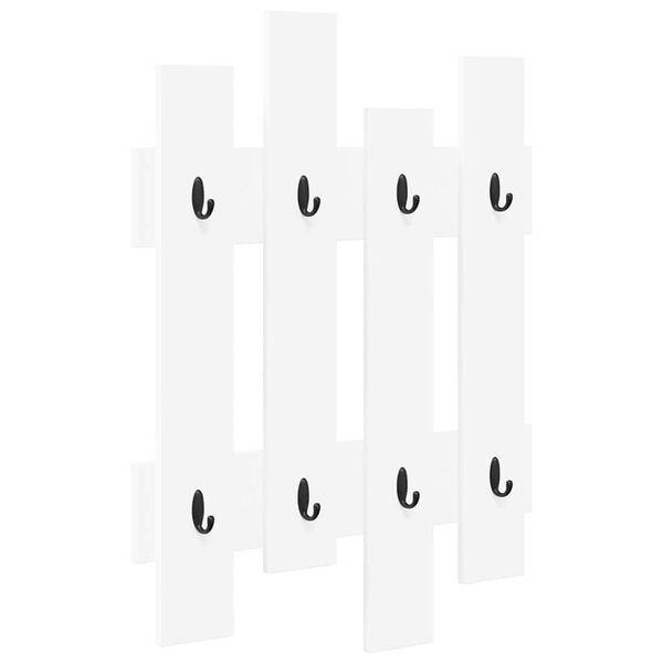 vidaXL Wandmontierter nachttisch Wei&szlig; 60 x 3 x 82 cm Holzwerkstoff