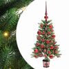 vidaXL Weihnachtsbaum mit 150 LEDs mit St&auml;nder Gr&uuml;n 90 cm PE