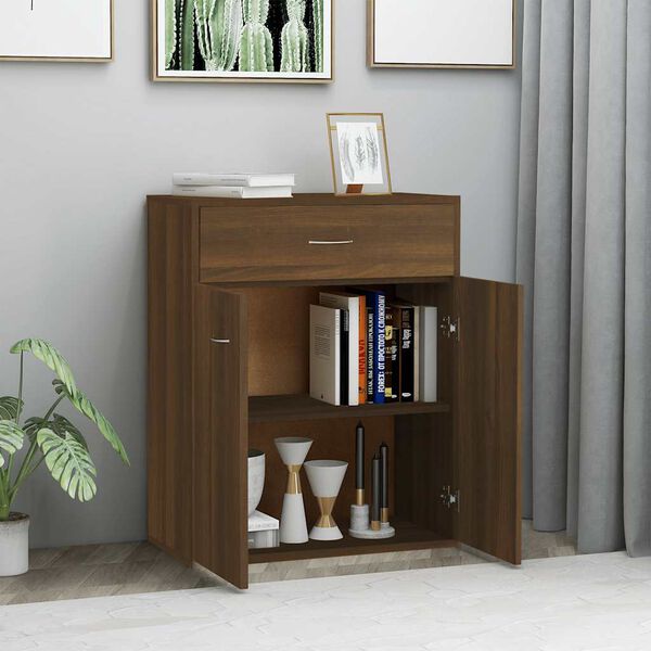 vidaXL Sideboard Braun Eichen-Optik 60x30x75 cm Holzwerkstoff