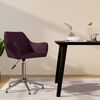 vidaXL Esszimmerstuhl Drehbar Lila Stoff