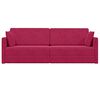 vidaXL Boden-Sofa-Bett 200cm Weinrot Samt