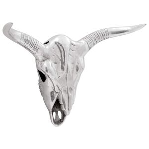 vidaXL Bullen Sch&auml;del Silber 49 x 10 x 36 cm Aluminium
