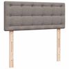 vidaXL Boxspringbett mit Matratze Taupe 120x190 cm Stoff