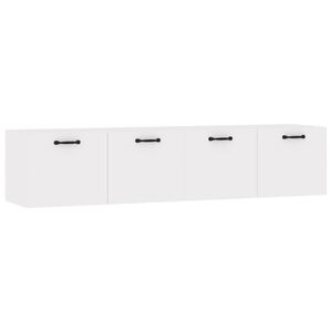 vidaXL Wandschr&auml;nke 2 Stk. Wei&szlig; 60x36,5x35 cm Holzwerkstoff