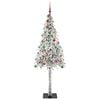vidaXL Weihnachtsbaum mit 300 LEDs Wei&szlig; 210 cm PE und Stahl