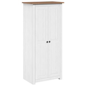 vidaXL Kleiderschrank Wei&szlig; 80&times;50&times;171,5 cm Kiefer Massiv Panama Serie