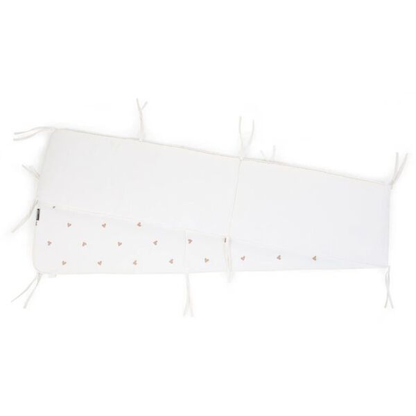 CHILDHOME Kinderbett-Umrandung Hearts Jersey und Musselin