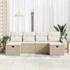vidaXL Sofa Set mit Kissen 6 pcs Poly-Rattan
