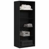 vidaXL Kleiderschrank mit Regal Schwarz Eichen-Optik 80 x 50 x 200 cm