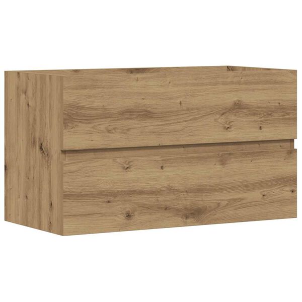 vidaXL Waschbeckenunterschrank Artisan-Eiche 90x38,5x45 Holzwerkstoff