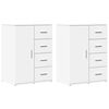 vidaXL Sideboards 2 Stk. Wei&szlig; 59x39x80 cm Holzwerkstoff