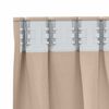 vidaXL Verdunkelungs-Vorh&auml;nge mit Ringen 2 pcs Taupe 245 x 140 cm