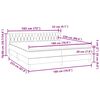 vidaXL Boxspringbett mit Matratzen Dunkelgrau 180x220 cm Samt