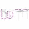 vidaXL Garten Essgruppe 3 pcs Braun Massivholz Akazie