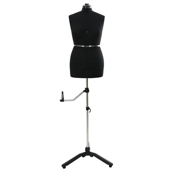 vidaXL Verstellbare Kleiderform f&uuml;r Damen Schwarz M Samt