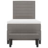 vidaXL Boxspringbett mit Kopfteil Taupe 90 x 200 cm Stoff