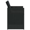 vidaXL 5-tlg. Garten-Essgruppe mit Kissen Schwarz Poly Rattan