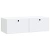 vidaXL Wandmontierter TV-Schrank 98 x 41 x 30 cm Wei&szlig; Holzwerkstoff