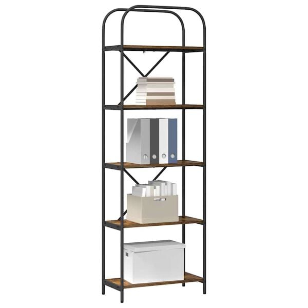 vidaXL B&uuml;cherregal Ger&auml;ucherte Eiche 60 x 30 x 183 cm Holzwerkstoff