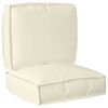 vidaXL Palettenkissenset Oxford-Stoff Creme 50 x 50 x 12 cm