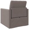 vidaXL Bodensofa mit Schlaffunktion Taupe 112x174x55 cm Stoff