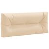 vidaXL Pallet R&uuml;ckenpolster VIANEN 100 % Polyester Creme