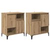 vidaXL Sideboards 2 stk. Artisan-Eiche 60 x 35 x 70 cm Holzwerkstoff