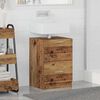 vidaXL Badezimmerschrank mit T&uuml;r Altholz 40 x 37 x 59 cm Holzwerkstoff