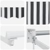 vidaXL Markise Einziehbar Anthrazit und Wei&szlig; 4,5x3 m Stoff & Aluminium