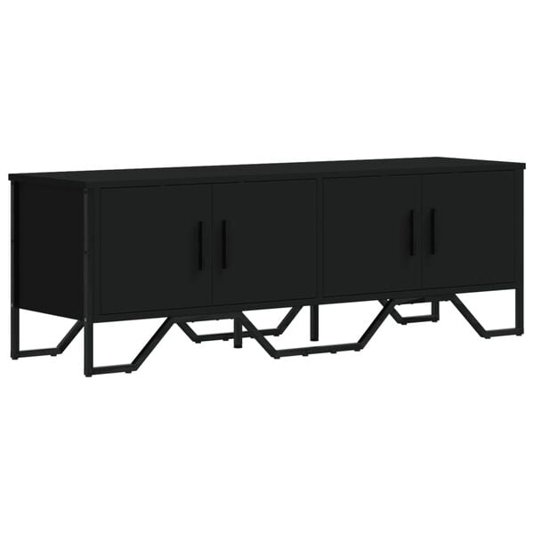 vidaXL TV-Schrank Schwarz 122x34x41 cm Holzwerkstoff