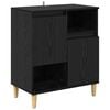 vidaXL Sideboard Schwarz Eichen-Optik 35 x 60 x 70 cm Holzwerkstoff