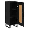 vidaXL Sideboard Schwarz Eichen-Optik 34,5 x 34 x 90 cm