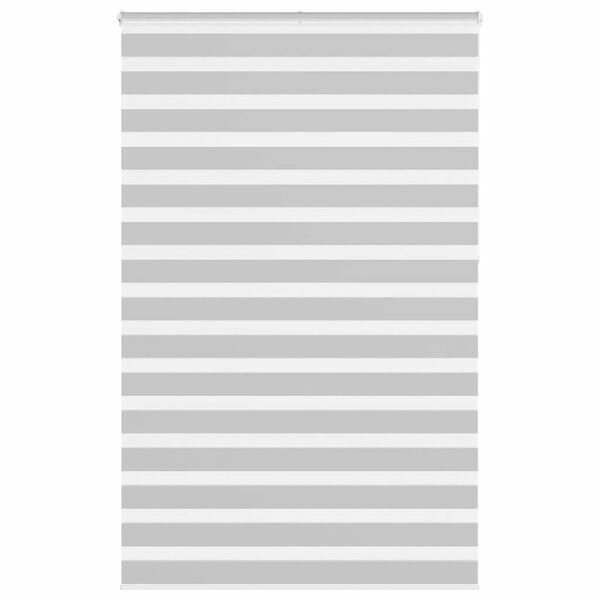 vidaXL Doppelrollo Hellgrau 140x230 cm Stoffbreite 135,9 cm Polyester