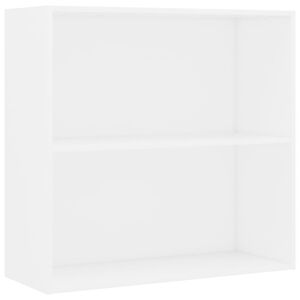 vidaXL B&uuml;cherregal Wei&szlig; 80x30x76,5 cm Holzwerkstoff