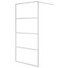 vidaXL Duschwand f&uuml;r Begehbare Dusche Silbern 100x195 cm ESG-Klarglas