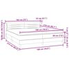 vidaXL Boxspringbett mit Matratzen Dunkelgrau 180x210 cm Samt