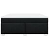 vidaXL Boxspringbett mit Matratze Schwarz 180x200 cm Stoff