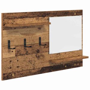 vidaXL Wandmontierter nachttisch Altholz 90 x 10 x 50 cm Holzwerkstoff