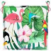 vidaXL Gartenstuhl-Kissen 2 Stk. Mehrfarbig 50x50x4 cm Stoff