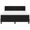 vidaXL Boxspringbett mit Matratze Schwarz 140 x 190 cm Stoff
