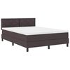 vidaXL Boxspringbett mit Matratze Dunkelbraun 160 x 200 cm Stoff