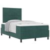 vidaXL Boxspringbett mit Kopfteil Dunkelgr&uuml;n 120 x 190 cm Samt
