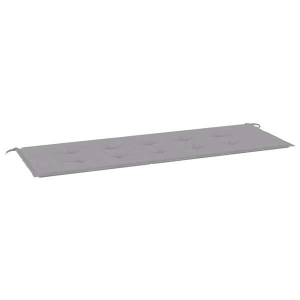 vidaXL Gartenbank-Auflage Grau 150x50x4 cm Oxford-Gewebe