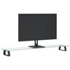 vidaXL Monitorst&auml;nder Schwarz 100x20x8 cm Hartglas und Metall