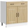 vidaXL K&uuml;chen-Unterschrank Lucca Sonoma-Eiche Holzwerkstoff